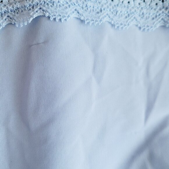 Vintage Alfani Underneath Satin & Lace Panty Lt. Blue Large Hipster Discontinued - Picture 4 of 7